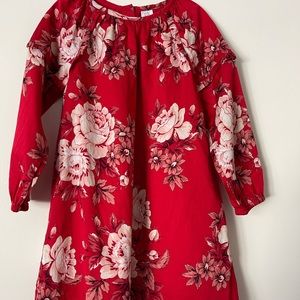 GAP Red floral dress size 5